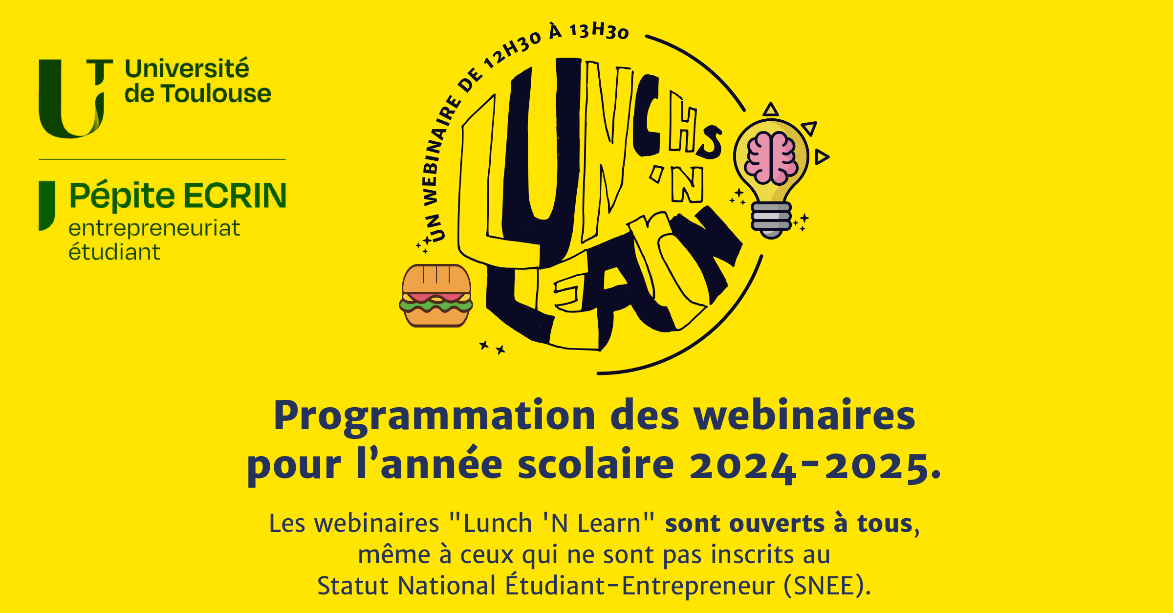 Lancement de la première saison des webinaires "Lunch 'N Learn" !